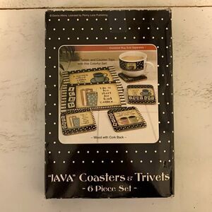 JAVA Coasters & Trivets (NWOT)